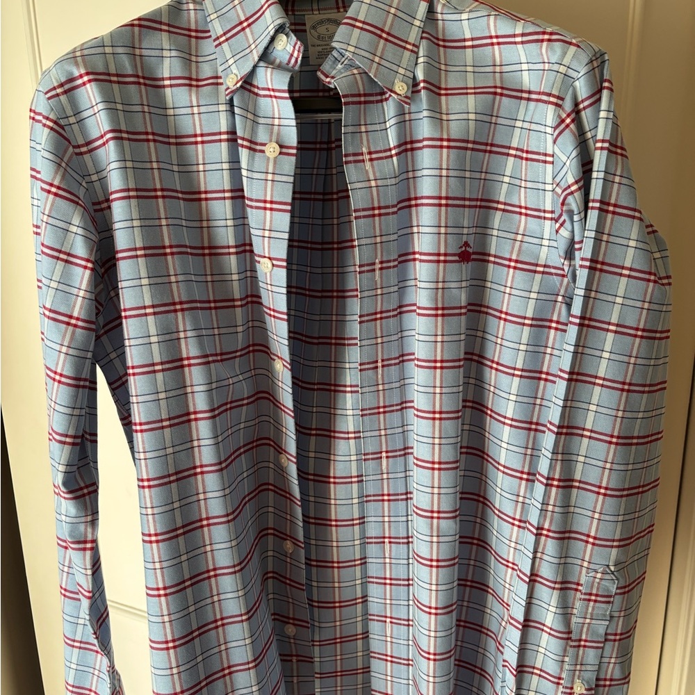 Brooks Brothers Blue and Red Plaid Shirt